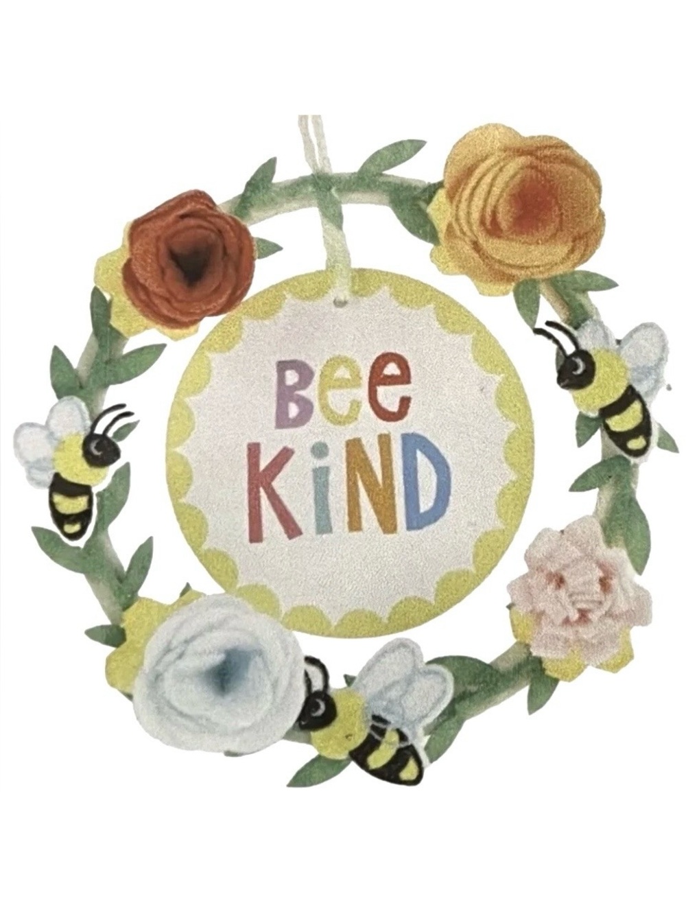 Creatology Paper Wreath Craft Kit Felt Bee Kind Flowers Floral 5 Inch